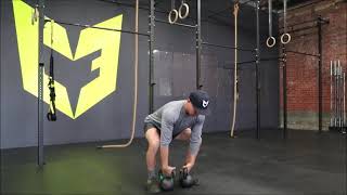 Double Kettlebell Deadstop Clean