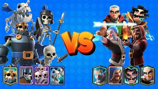 ESQUELETOS vs MAGOS | 4vs4 | Clash Royale