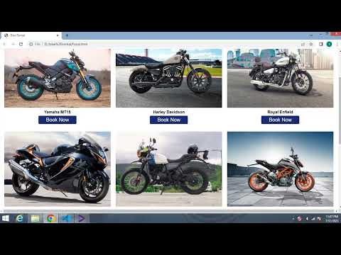 Bike Rental website made by me