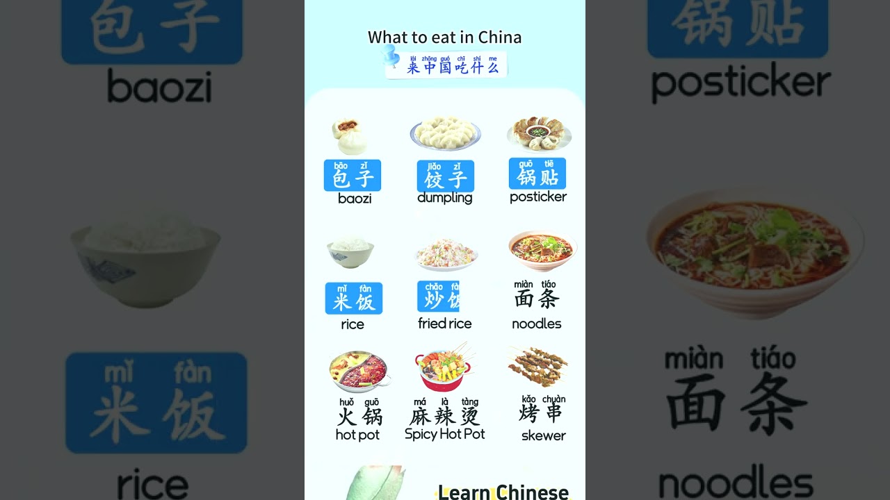 Learn Chinese | food vocabulary 
