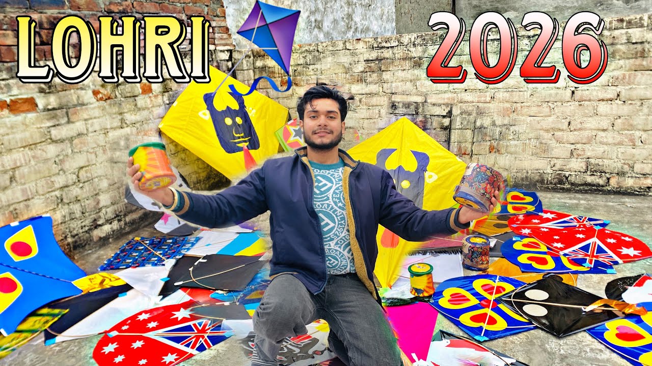 Lohri 2026 Celebration 🪁 | Kite Flying, Fun & Punjabi Vibes | Lohri Vlog