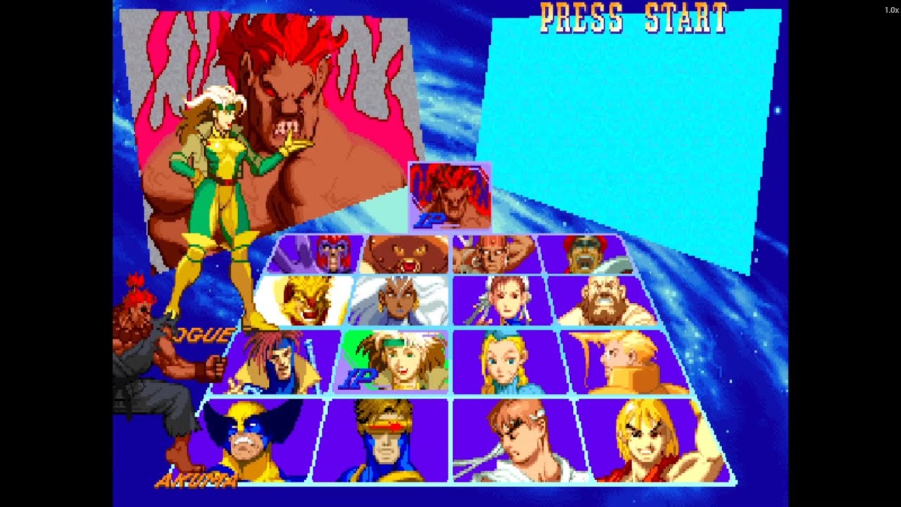 Rogue & Akuma Unleashed! | X-Men vs Street Fighter Combo Mayhem