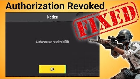 How to Fix Authorization Revoked Error in PUBG Mobile | Authorization Revoked Problem in PUBG