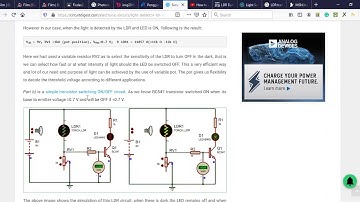 cara kerja transistor sebagai switch pada rangkaian LDR darkness sensor
