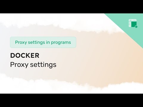 Setting up a proxy in Docker