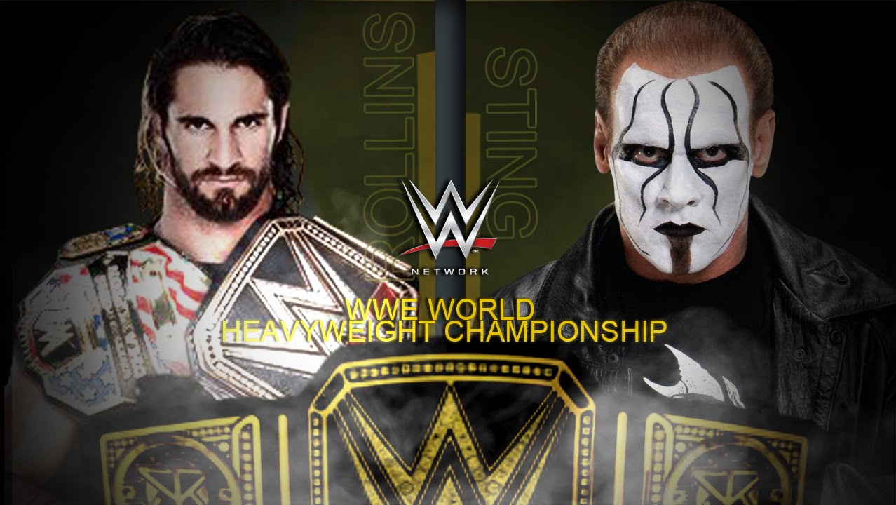 WWE Night Of Champions 2015 - Seth Rollins Vs Sting (WWE World