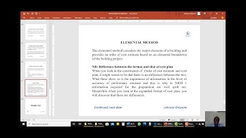 UNIT, SUPERFICIAL AND ELEMENTAL METHOD OF APPROXIMATE ESTIMATING