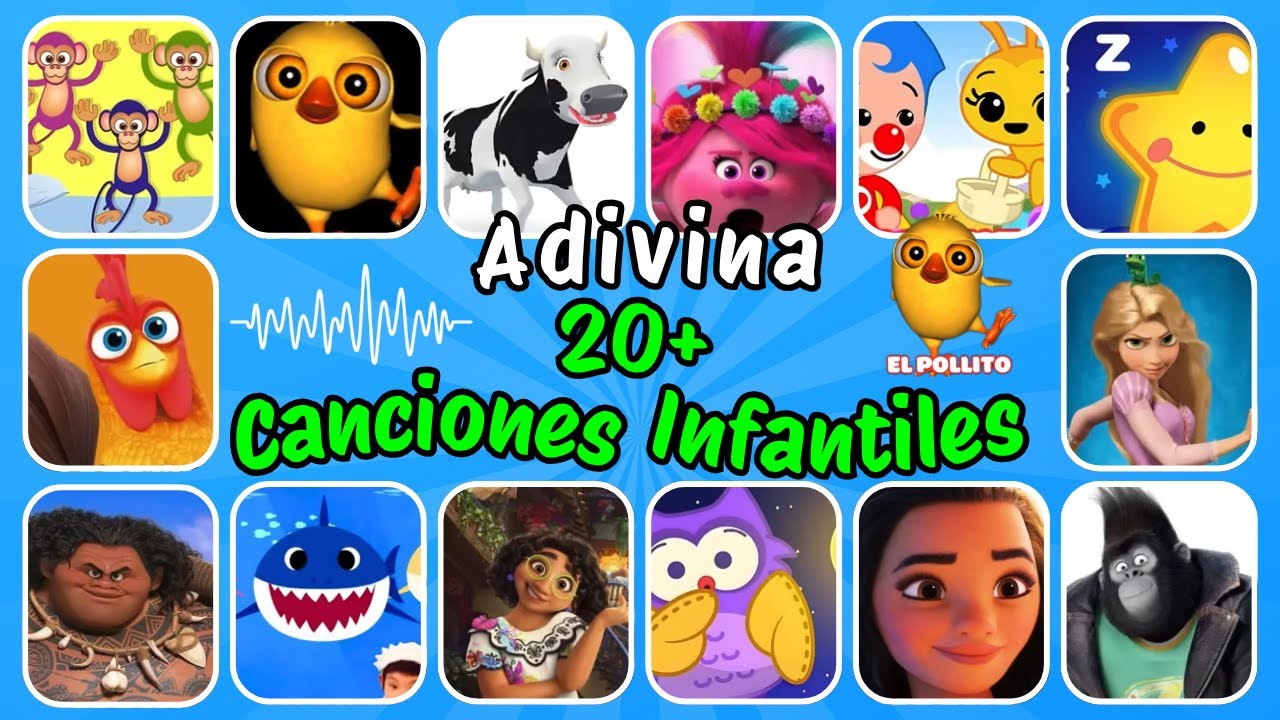 🐠🎶 ¡Adivina el Personaje SOLO por la Canción! | Moana, Baby Shark y más