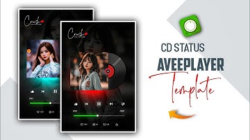 Trending CD Music Player Status Video Editing | New Avee Player Template
