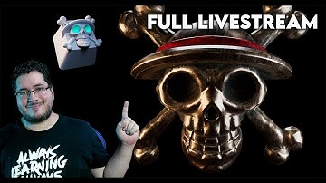 One Piece Keyboard Key Cap Creation | Full Twitch Livestream