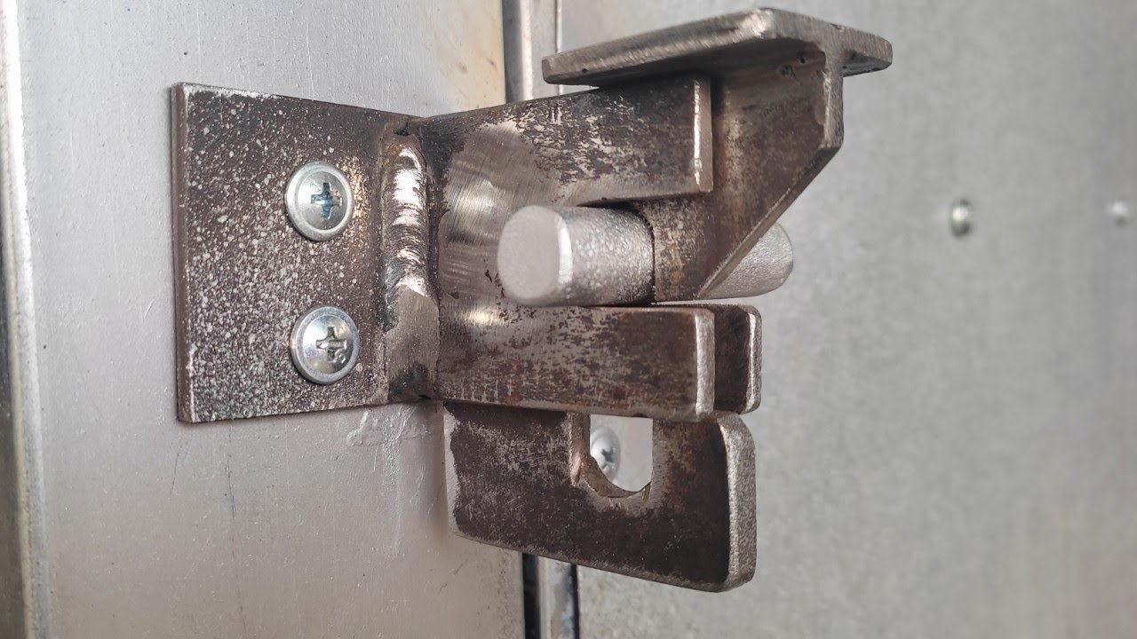 Chốt cửa tự khóa, chia sẻ kích thước chi tiết.(Automatic door latch, share detailed size)