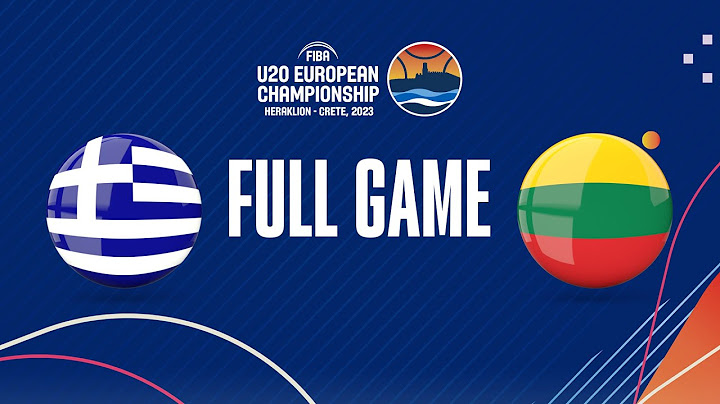 Greece v Lithuania | Full Basketball Game | FIBA U20 European Championship 2023