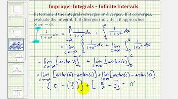 Ex 3: Improper Integral - Infinite Interval (-inf,+inf)