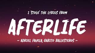 Adriel Favela, Gabito Ballesteros - AFTERLIFE (Letra) | 'Steal' the Lyrics