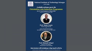 Induction cum Orientation Program UG 2020 || Day 1