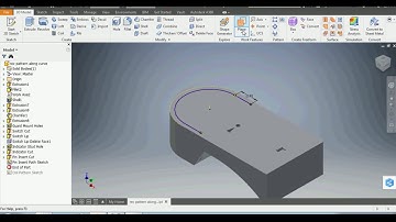 AutoDesk Inventor Pattern Along The Path 4K