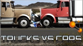 Video thumbnail of "BeamNG Drive Trucks Vs Cars #1 - Insanegaz"