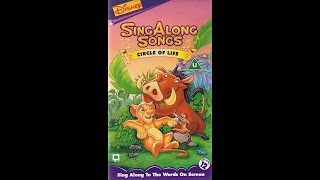 Opening to Disney's Sing Along Songs: Circle of Life UK VHS (1995)