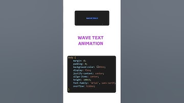 Wave Text Animation | Html Css Javascript  #cssanimation #coding #programming #css #javascript #code