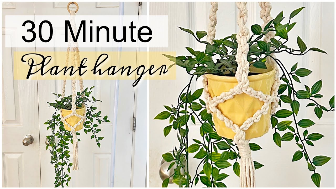 DIY Macrame Plant Hanger YouTube