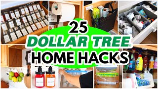 25 LIFE CHANGING Dollar Tree Organizing Hacks (high-end organization \& storage ideas)