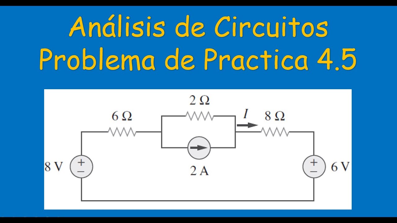 Circuitos 1- Métodos de Análisis de Circuitos-Problema de practica 4.5