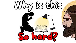 Why it’s so hard to pray explained in 3 minutes
