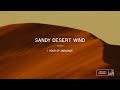 Wind in a Sandy Desert Sahara Windy Blowing Sand Ambiance - 1 Hour of Ambient Sounds