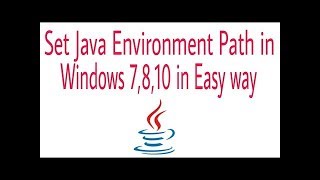How to set java environment variable on windows 10