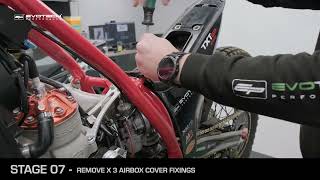 Fitting Guide Evotech Rear Shock Mud Flap - Gas Gas Txt Gp 250 2023