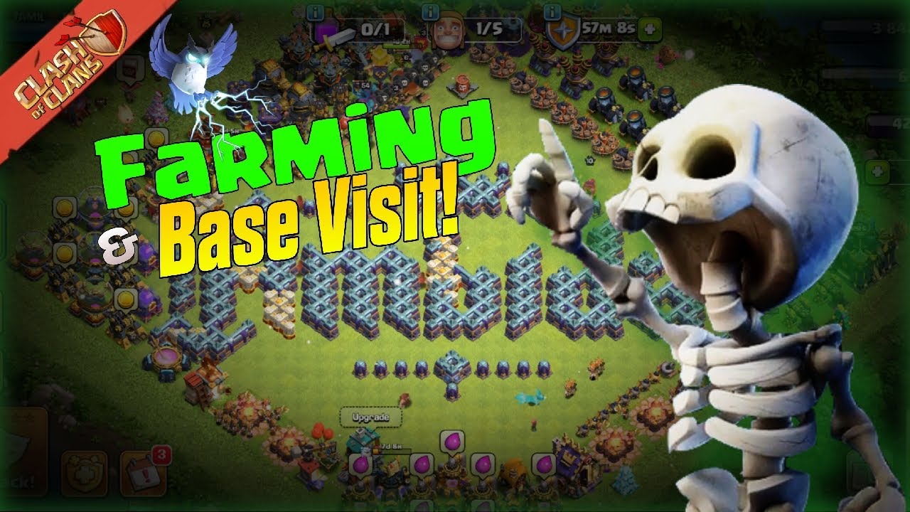 🔴தமிழ் Day - 22 Clash Of clans | Farming and Base Visit #coc #tamil # ...