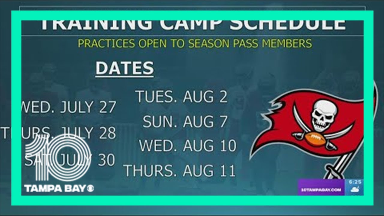 Buccaneers announce 2022 training camp practice dates