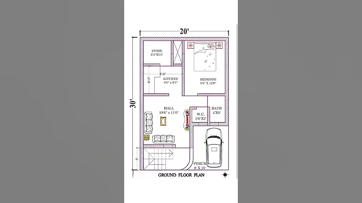 20x30 house plans | 20x30 house design | 20 by 30 house design #housedesign #houseplan #shorts
