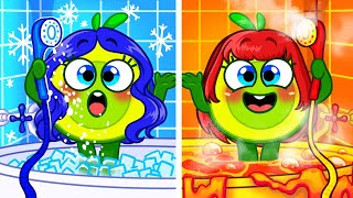 Ice Princess vs Fire Princess ☀️❄️ Let’s Learn Opposites | Hot and Cold Song by VocaVoca Friends