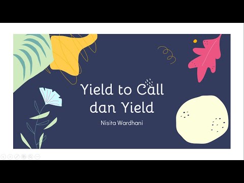 Yield to Call dan Yield