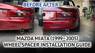Mazda Miata (1999–2005) Wheel Spacer Installation Guide