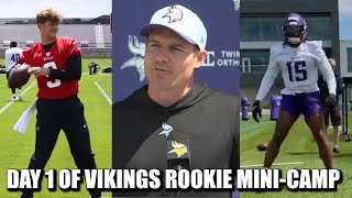 VIKINGS BACK: Day 1 of Minnesota's Rookie Mini-Camp