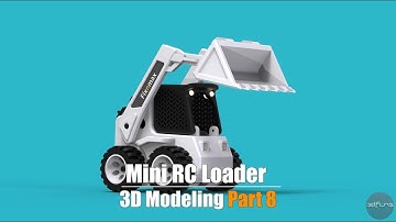 Fusion 360 3d modeling for 3d printing _mini rc loader_Part 8