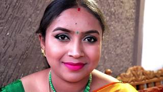 Traditional Festive makeup look | Diwali 2018 | soft green eyelook | pink lips screenshot 2