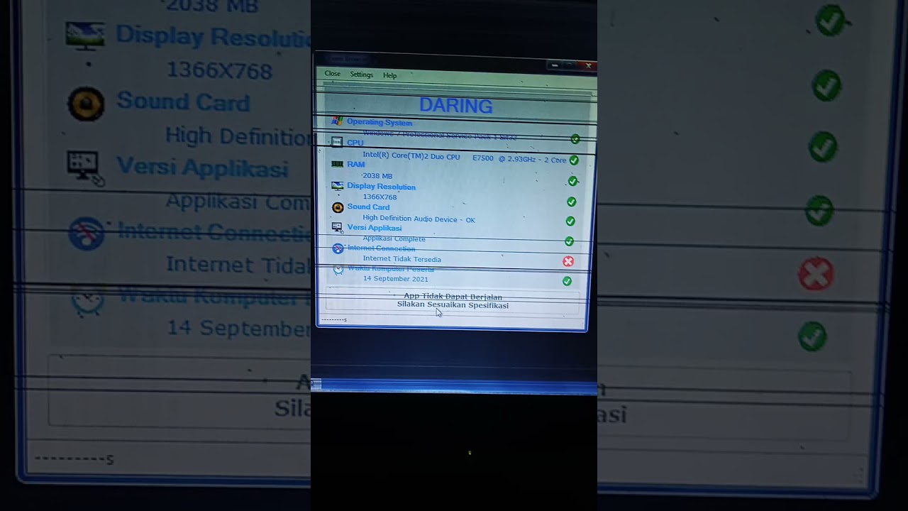 Setting Exambrowser Client Semi Online  ANBK 2021  App Tidak Dapat Berjalan. Silakan Sesuaikan ...