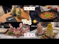 [ENG cc] food vlog | eating delicious Korean + Japanese style meals