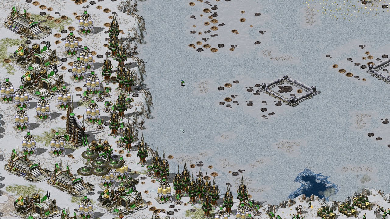Mayflower Map Ra2 Red ALert 2 | Extra hard ai | 7 vs 1 | Mayflower Freezes over Map ...
