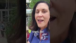 Protesters outside St. Paul courthouse rally after 15 people charged in anti-ICE case