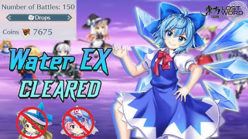 Touhou Lost Word - Cirno & Kannagi anomaly break (Water EX Battle Stage)