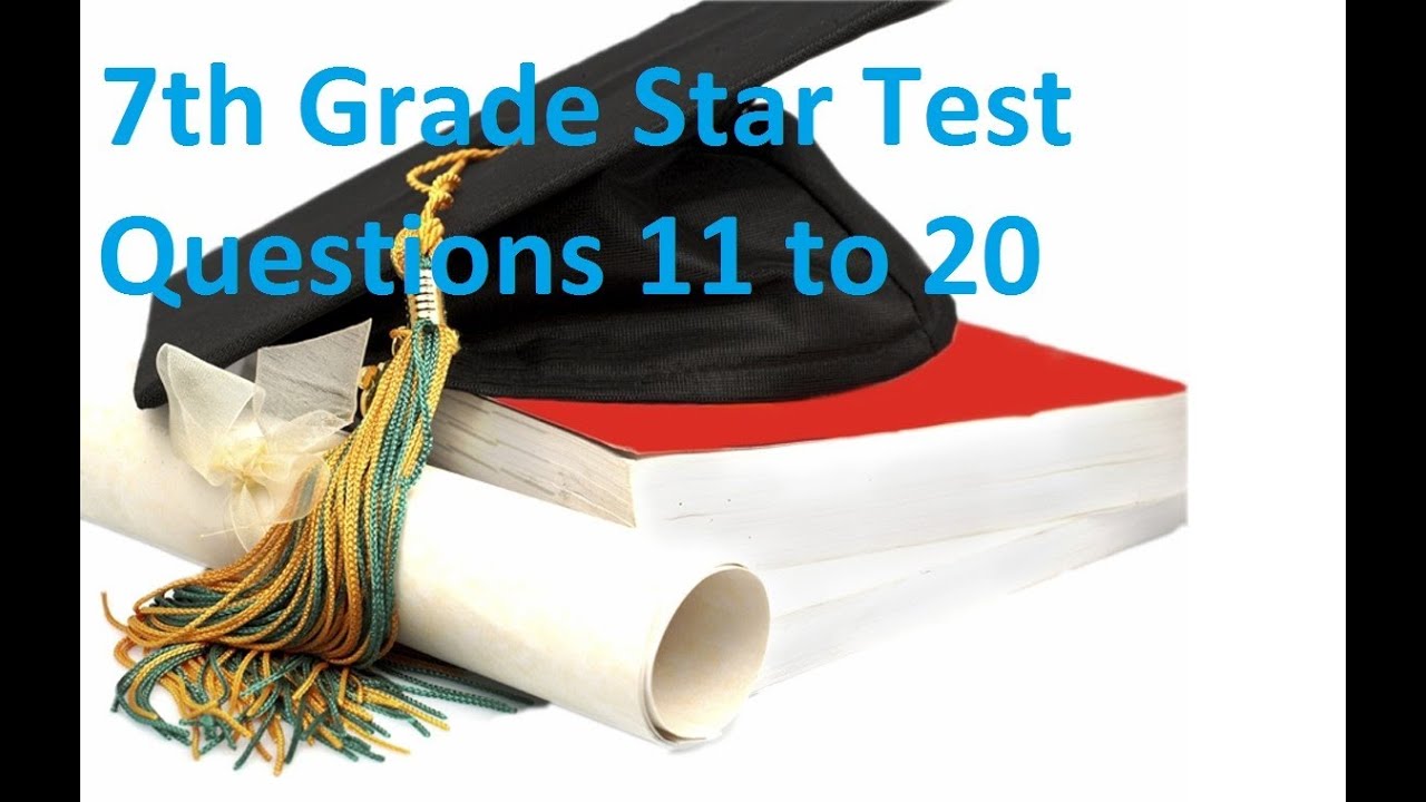 California Standard Test 7th Grade Questions 11 To 20 YouTube