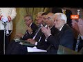 Mattarella alla chiusura dell’anno accademico dell’Accademia Nazionale dei Lincei