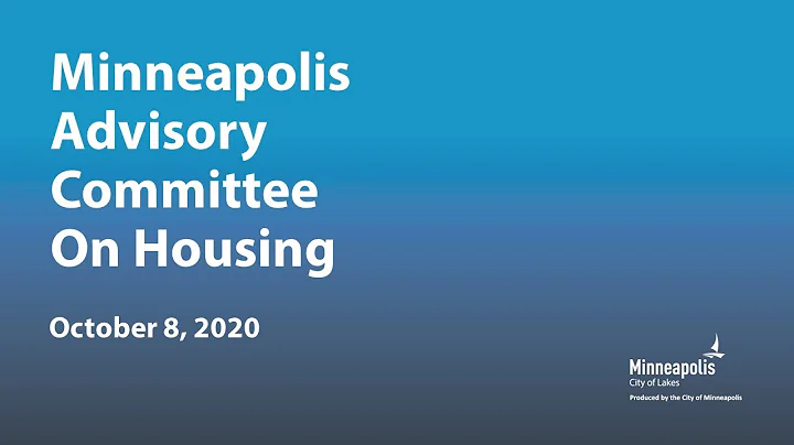 October 8, 2020 Housing Advisory Committee