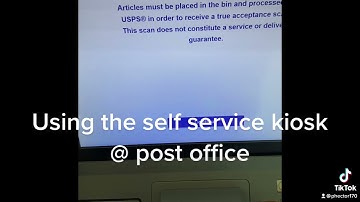 Using the kiosk @ USPS