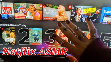 ASMR Netflix TV Tracing  (Fast tracing and tapping ASMR NETFLIX compilation)