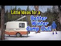 Little Ideas for a Better Winter Camp Out!